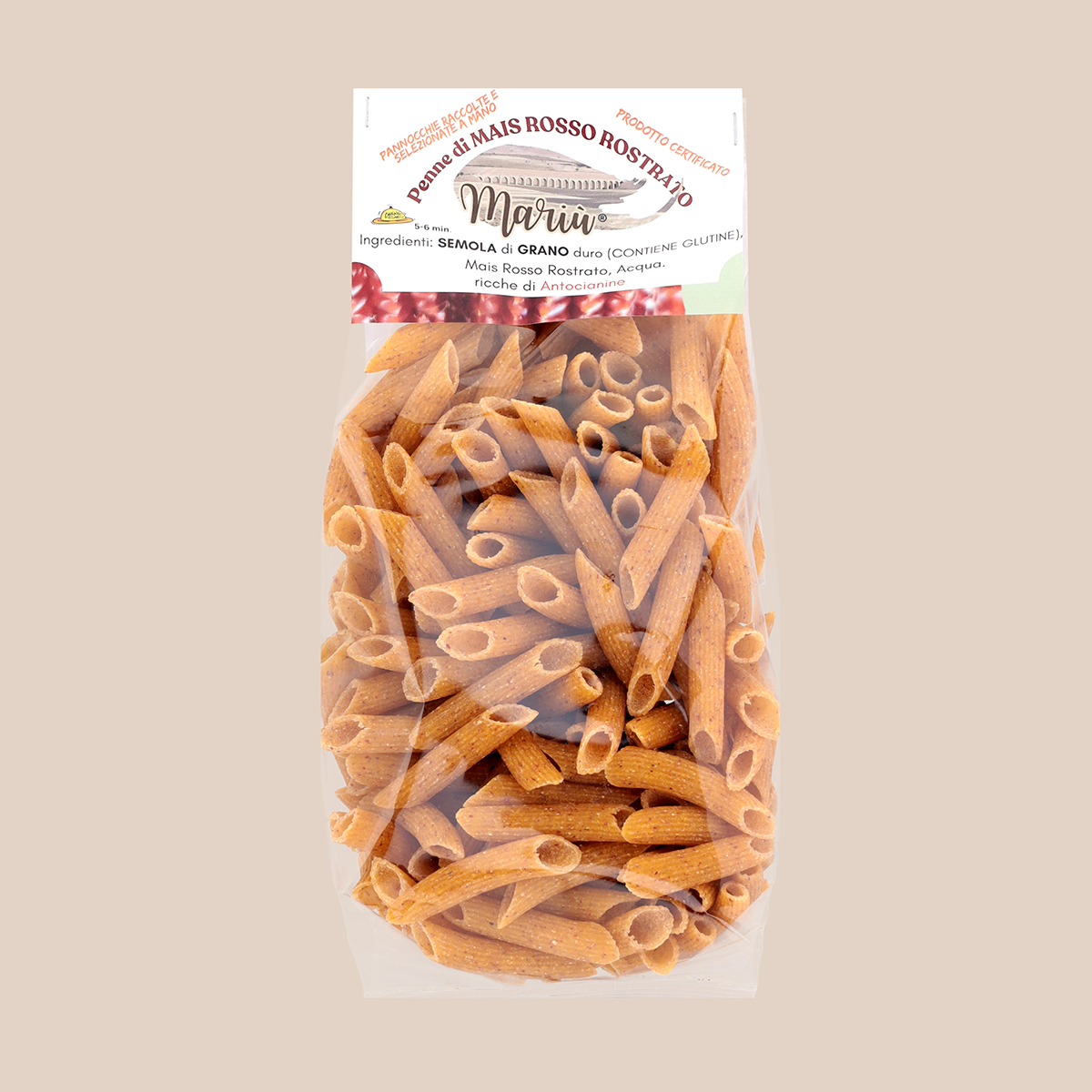 penne di mais rosso rostrato